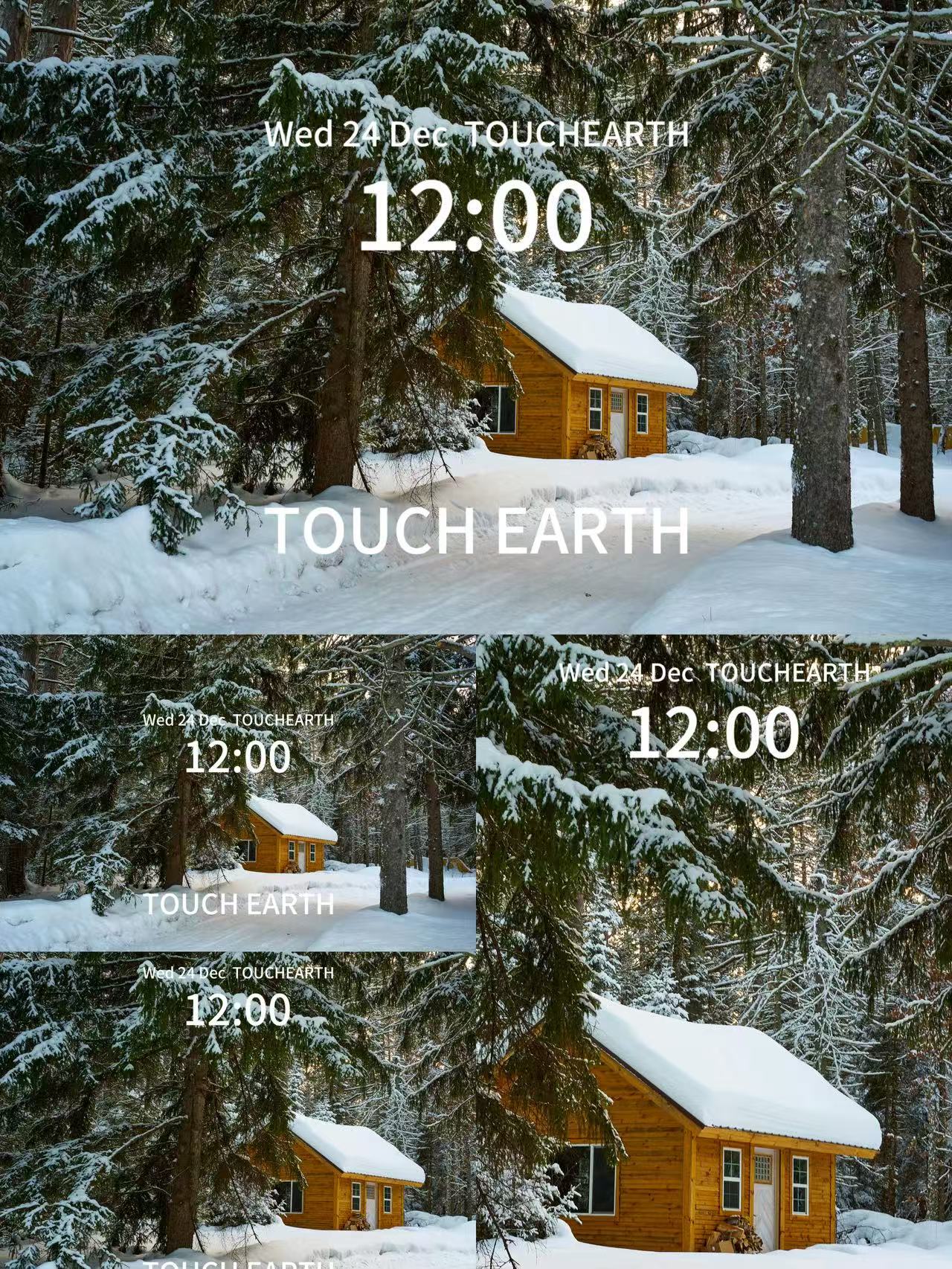 A cabin in the snow