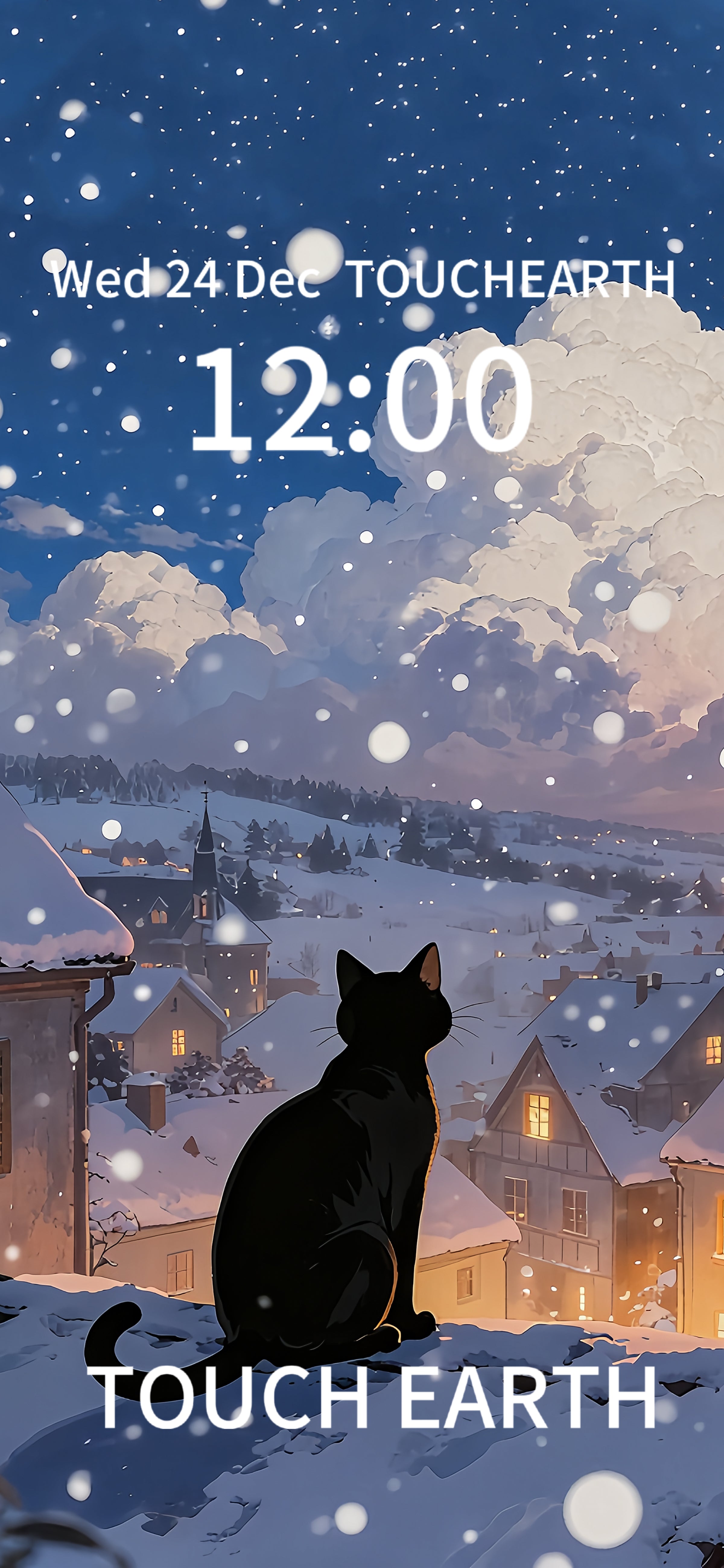 Cat in snow