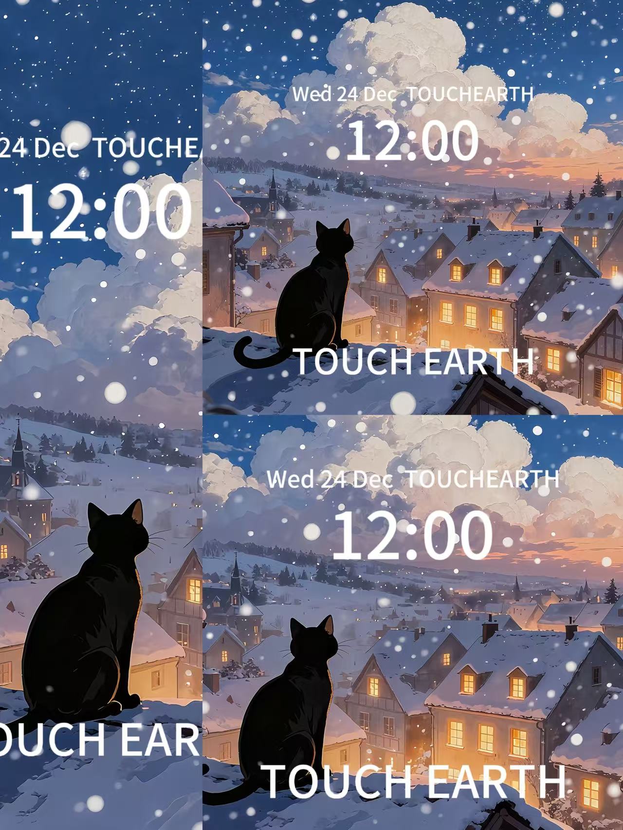 Cat in snow