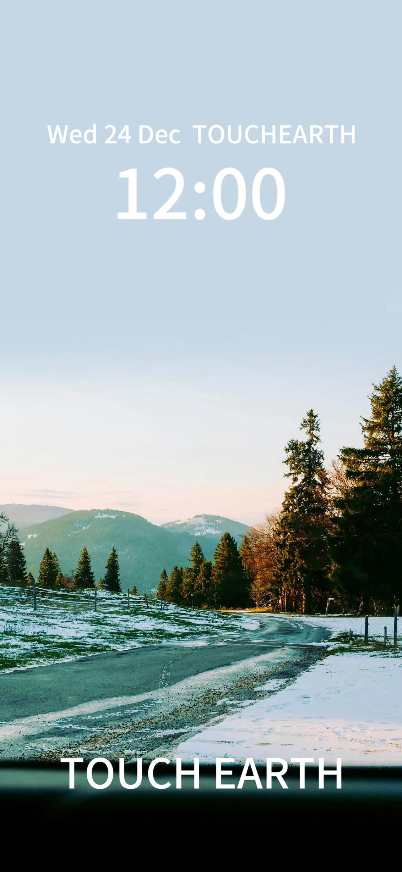 Snow Outside Car Window
